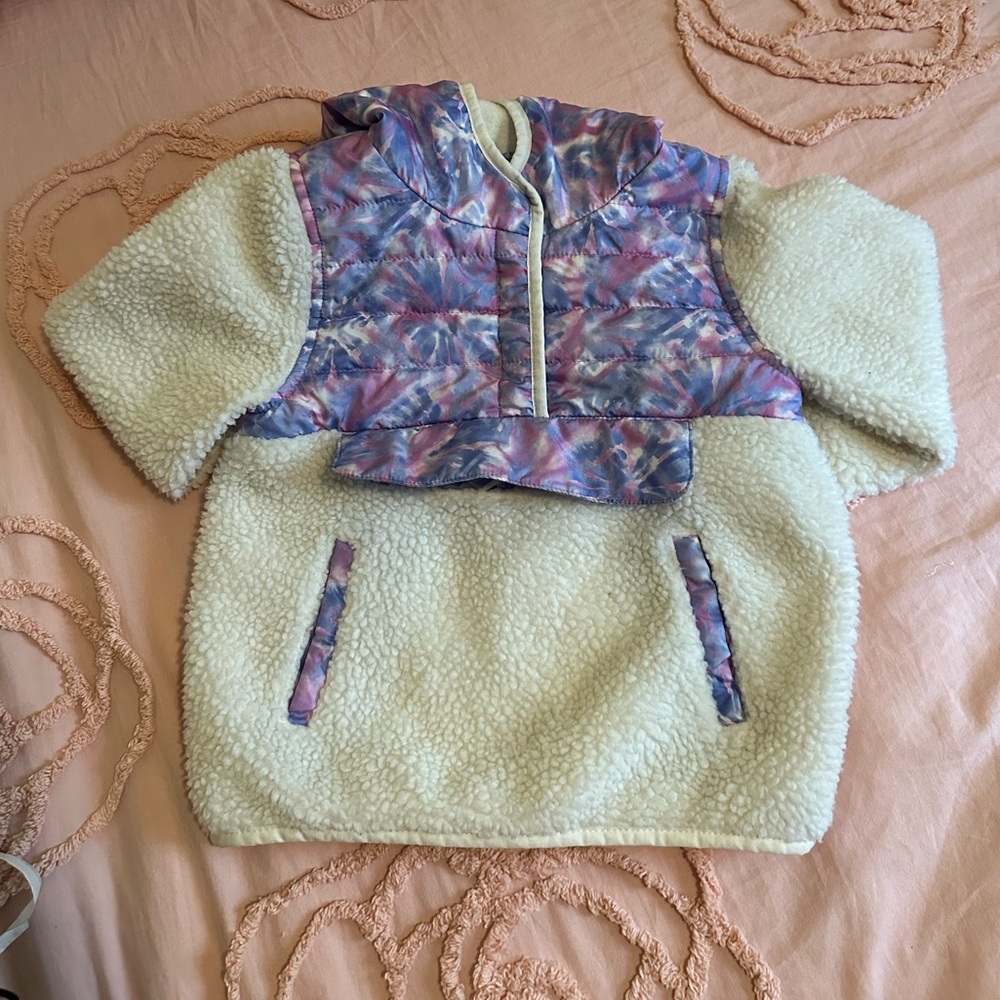 1 Madison Tie-Dye Sherpa Jacket 4T